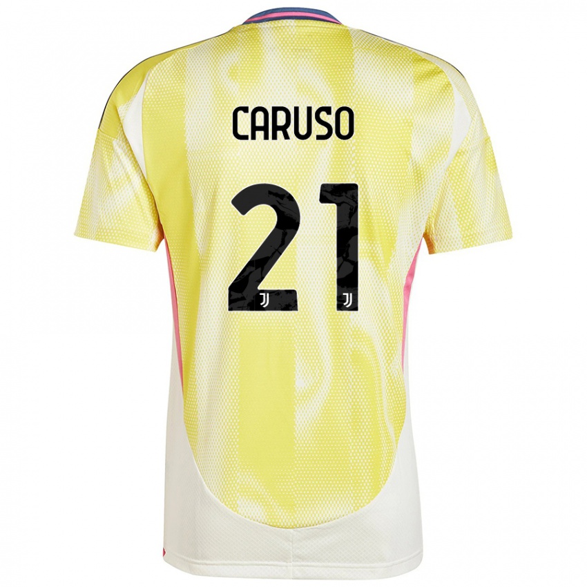 Kinder Arianna Caruso #21 Solargelb Auswärtstrikot Trikot 2024/25 T-Shirt