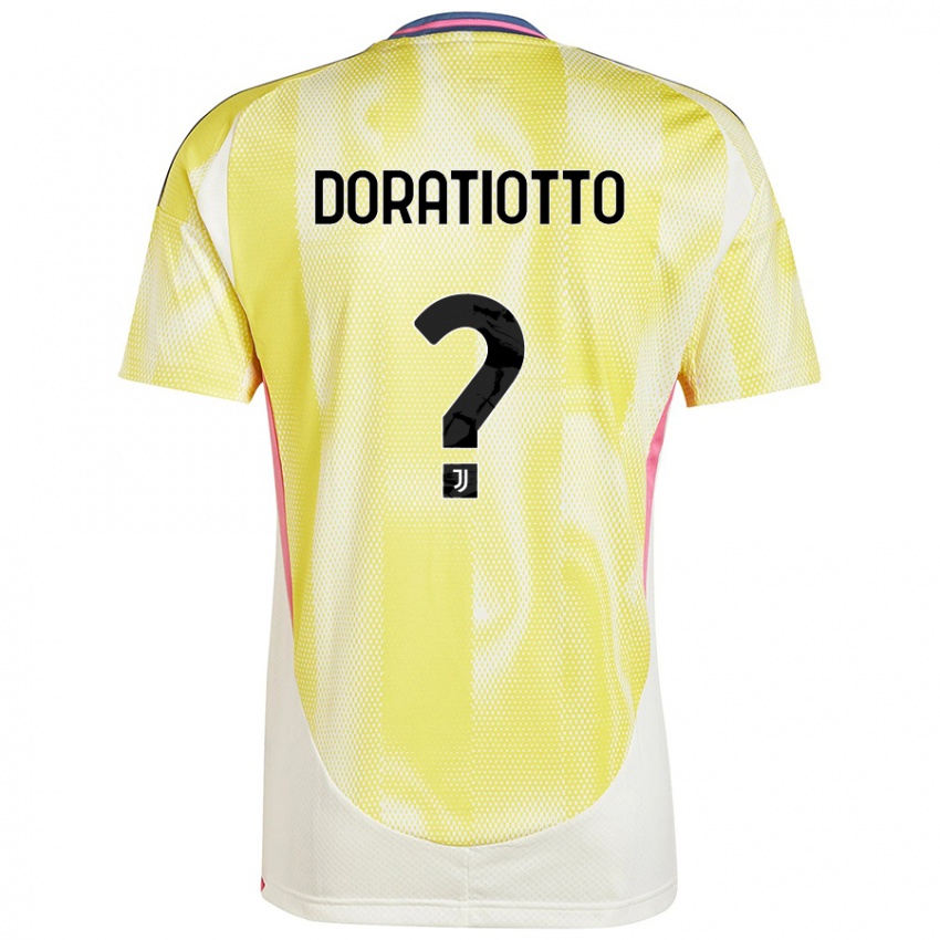 Kinder Giulio Doratiotto #0 Solargelb Auswärtstrikot Trikot 2024/25 T-Shirt