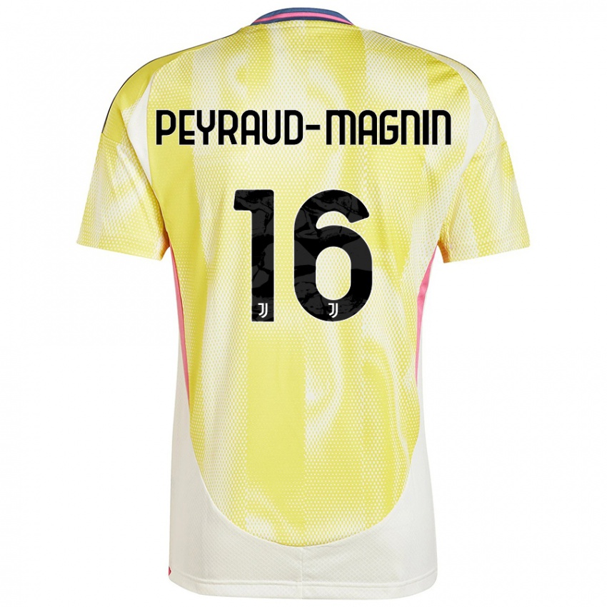 Kinder Pauline Peyraud-Magnin #16 Solargelb Auswärtstrikot Trikot 2024/25 T-Shirt