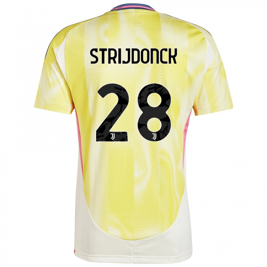 Kinder Bayron Strijdonck #28 Solargelb Auswärtstrikot Trikot 2024/25 T-Shirt