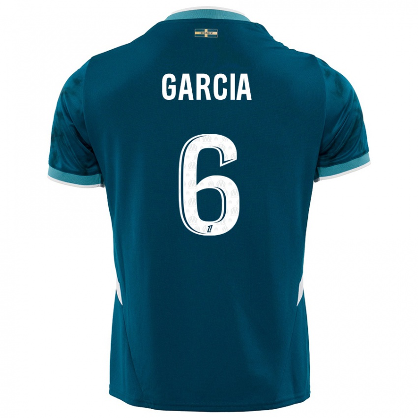 Kinder Ulisses Garcia #6 Türkisblau Auswärtstrikot Trikot 2024/25 T-Shirt