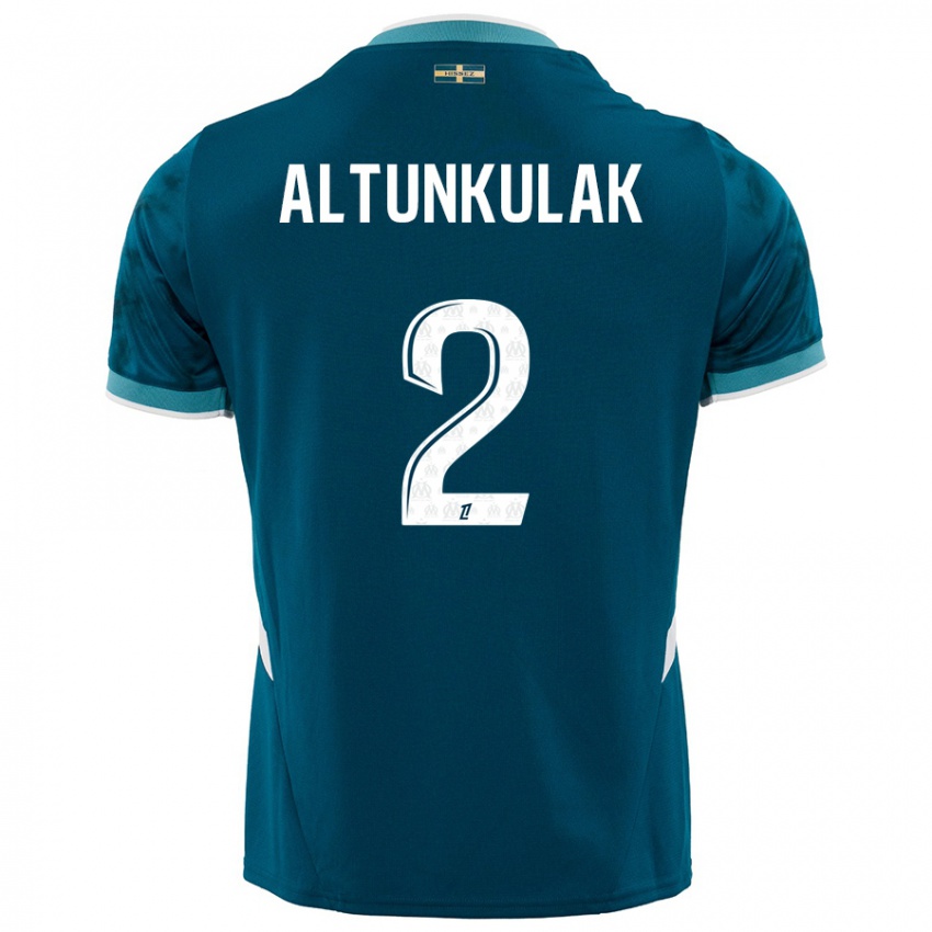 Kinder Selen Altunkulak #2 Türkisblau Auswärtstrikot Trikot 2024/25 T-Shirt