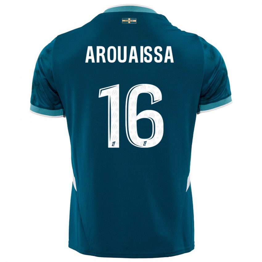 Kinder Ines Arouaissa #16 Türkisblau Auswärtstrikot Trikot 2024/25 T-Shirt