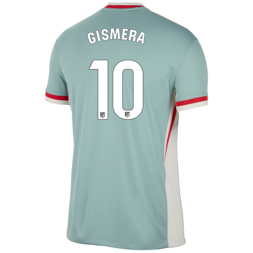 Kinder Aitor Gismera #10 Hellbeige Blau Auswärtstrikot Trikot 2024/25 T-Shirt