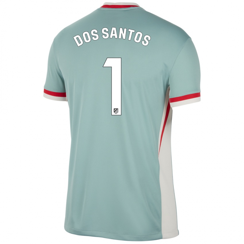 Kinder Alex Dos Santos #1 Hellbeige Blau Auswärtstrikot Trikot 2024/25 T-Shirt