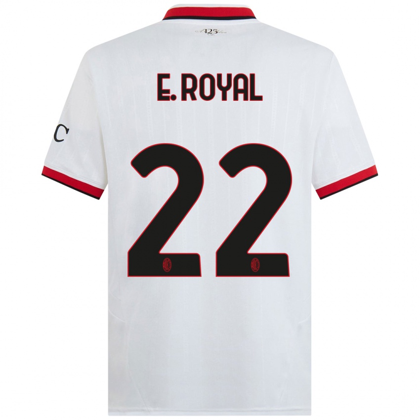 Kinder Emerson Royal #22 Weiß Schwarz Rot Auswärtstrikot Trikot 2024/25 T-Shirt