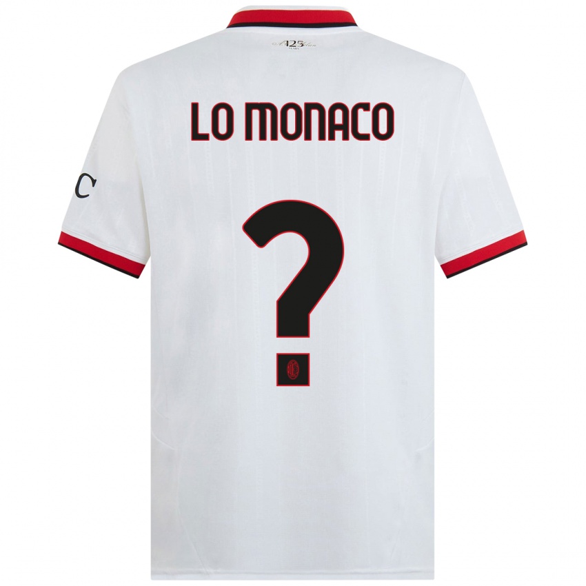 Kinder Kevin Lo Monaco #0 Weiß Schwarz Rot Auswärtstrikot Trikot 2024/25 T-Shirt