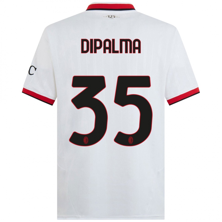 Kinder Matteo Dipalma #35 Weiß Schwarz Rot Auswärtstrikot Trikot 2024/25 T-Shirt