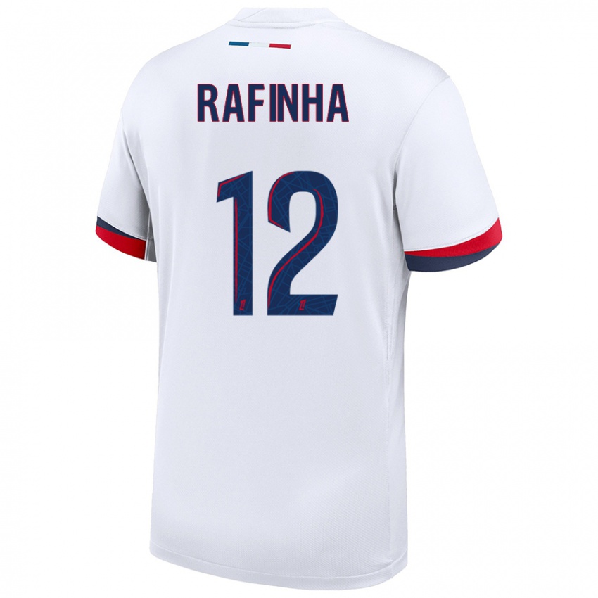 Kinder Rafinha #12 Weiß Blau Rot Auswärtstrikot Trikot 2024/25 T-Shirt