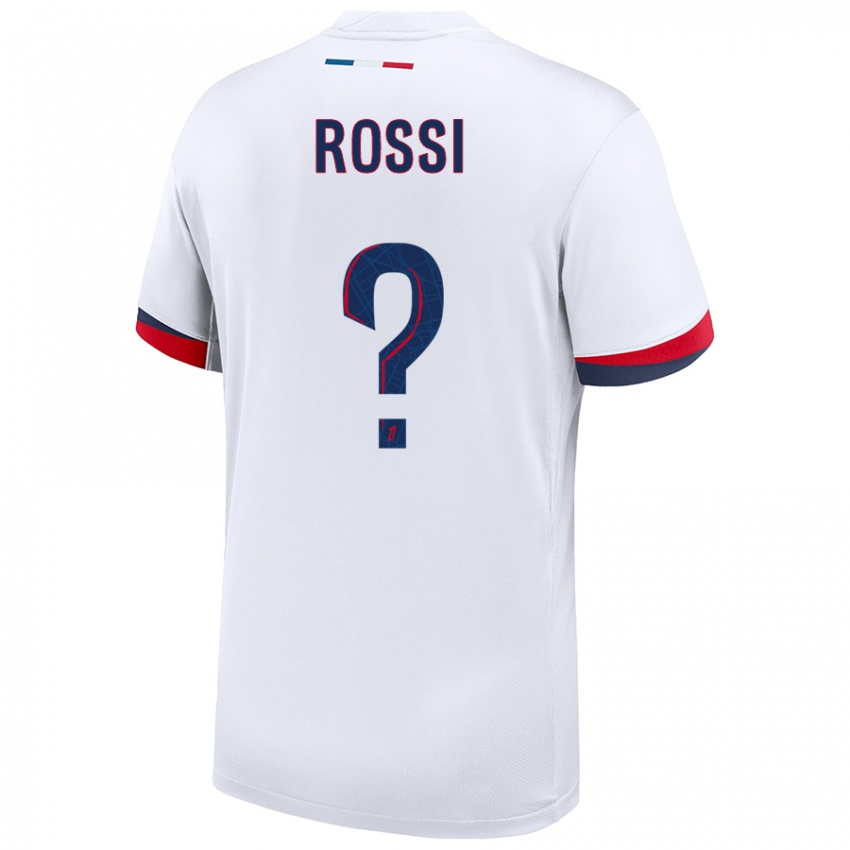 Kinder Fanny Rossi #0 Weiß Blau Rot Auswärtstrikot Trikot 2024/25 T-Shirt