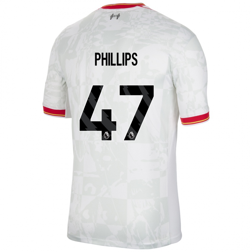 Kinder Nathaniel Phillips #47 Weiß Rot Schwarz Ausweichtrikot Trikot 2024/25 T-Shirt