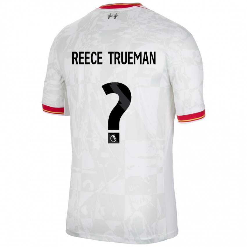 Kinder Reece Trueman #0 Weiß Rot Schwarz Ausweichtrikot Trikot 2024/25 T-Shirt