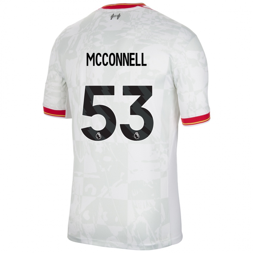 Kinder James Mcconnell #53 Weiß Rot Schwarz Ausweichtrikot Trikot 2024/25 T-Shirt