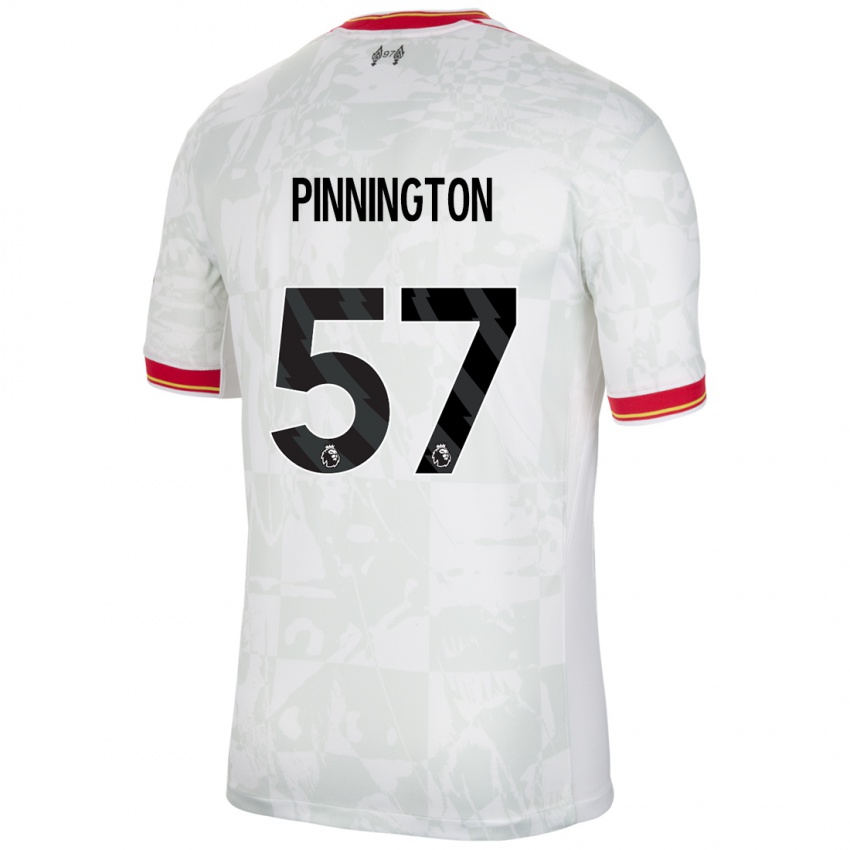 Kinder Carter Pinnington #57 Weiß Rot Schwarz Ausweichtrikot Trikot 2024/25 T-Shirt