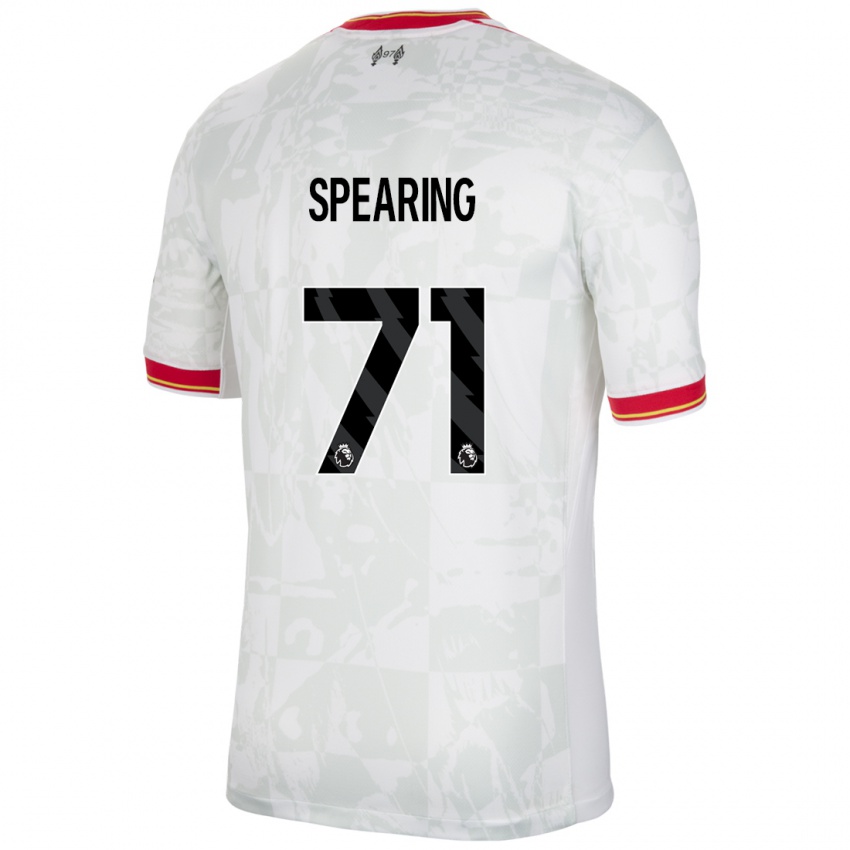 Kinder Jay Spearing #71 Weiß Rot Schwarz Ausweichtrikot Trikot 2024/25 T-Shirt