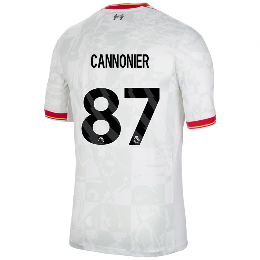 Kinder Oakley Cannonier #87 Weiß Rot Schwarz Ausweichtrikot Trikot 2024/25 T-Shirt