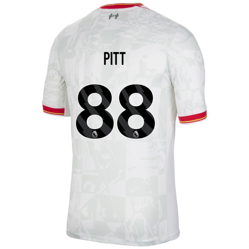 Kinder Lucas Pitt #88 Weiß Rot Schwarz Ausweichtrikot Trikot 2024/25 T-Shirt