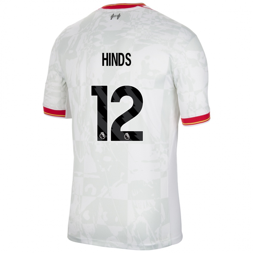 Kinder Taylor Hinds #12 Weiß Rot Schwarz Ausweichtrikot Trikot 2024/25 T-Shirt