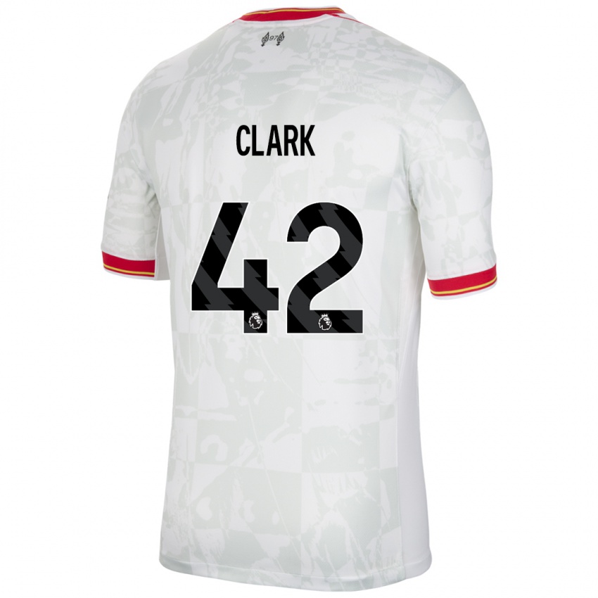 Kinder Bobby Clark #42 Weiß Rot Schwarz Ausweichtrikot Trikot 2024/25 T-Shirt