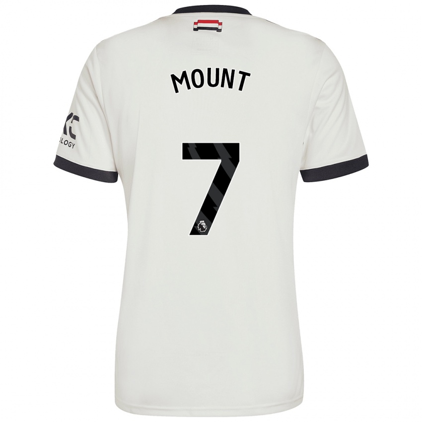 Kinder Mason Mount #7 Cremeweiß Ausweichtrikot Trikot 2024/25 T-Shirt