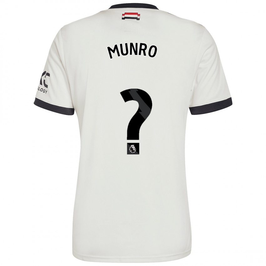 Kinder Reece Munro #0 Cremeweiß Ausweichtrikot Trikot 2024/25 T-Shirt