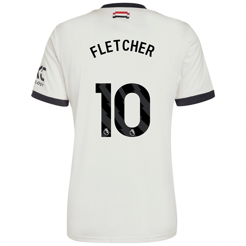 Kinder Jack Fletcher #10 Cremeweiß Ausweichtrikot Trikot 2024/25 T-Shirt