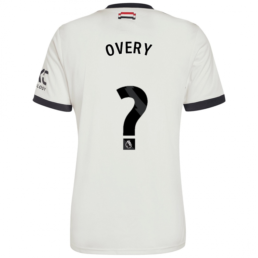 Kinder James Overy #0 Cremeweiß Ausweichtrikot Trikot 2024/25 T-Shirt