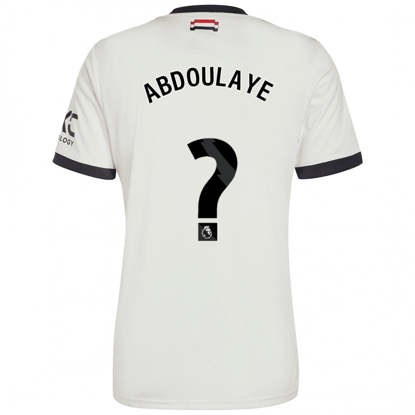 Kinder Douka Abdoulaye #0 Cremeweiß Ausweichtrikot Trikot 2024/25 T-Shirt