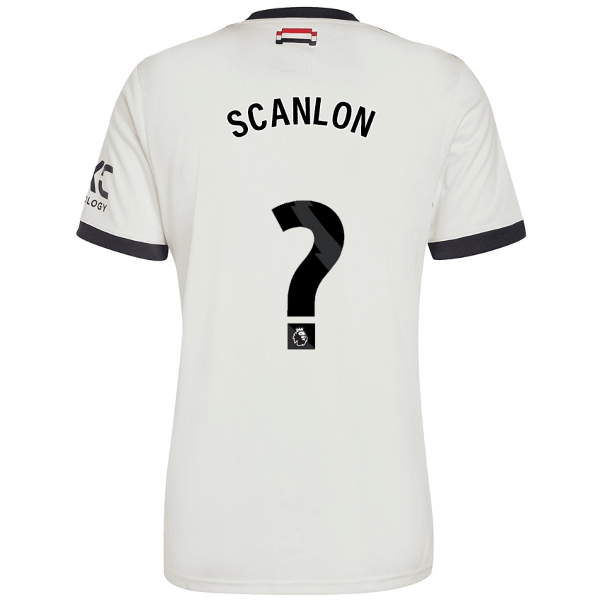 Kinder Luca Scanlon #0 Cremeweiß Ausweichtrikot Trikot 2024/25 T-Shirt