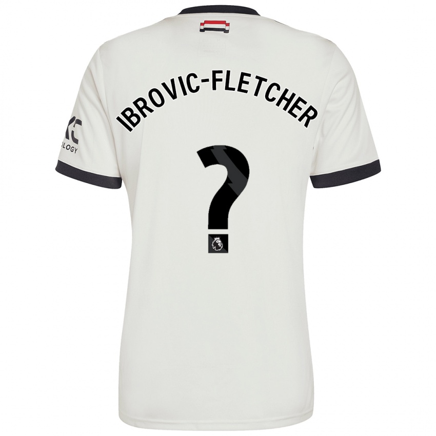 Kinder Edward Ibrovic-Fletcher #0 Cremeweiß Ausweichtrikot Trikot 2024/25 T-Shirt