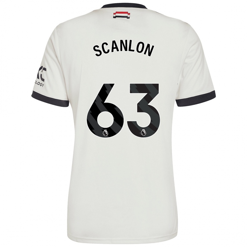 Kinder James Scanlon #63 Cremeweiß Ausweichtrikot Trikot 2024/25 T-Shirt