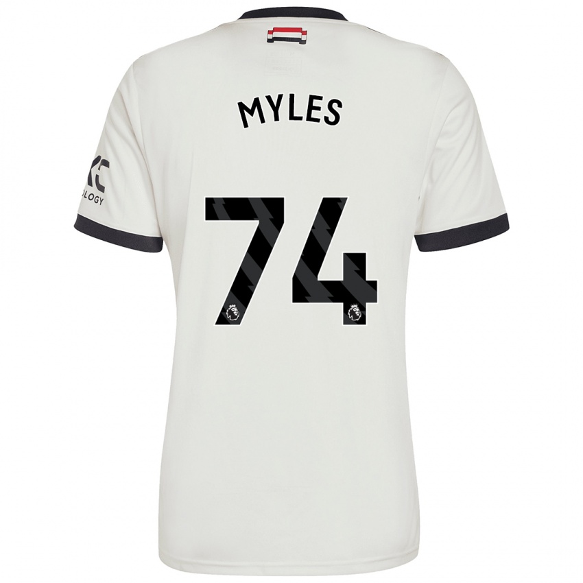 Kinder Tom Myles #74 Cremeweiß Ausweichtrikot Trikot 2024/25 T-Shirt