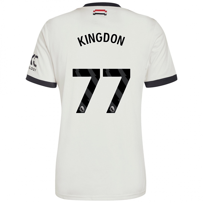 Kinder Jack Kingdon #77 Cremeweiß Ausweichtrikot Trikot 2024/25 T-Shirt