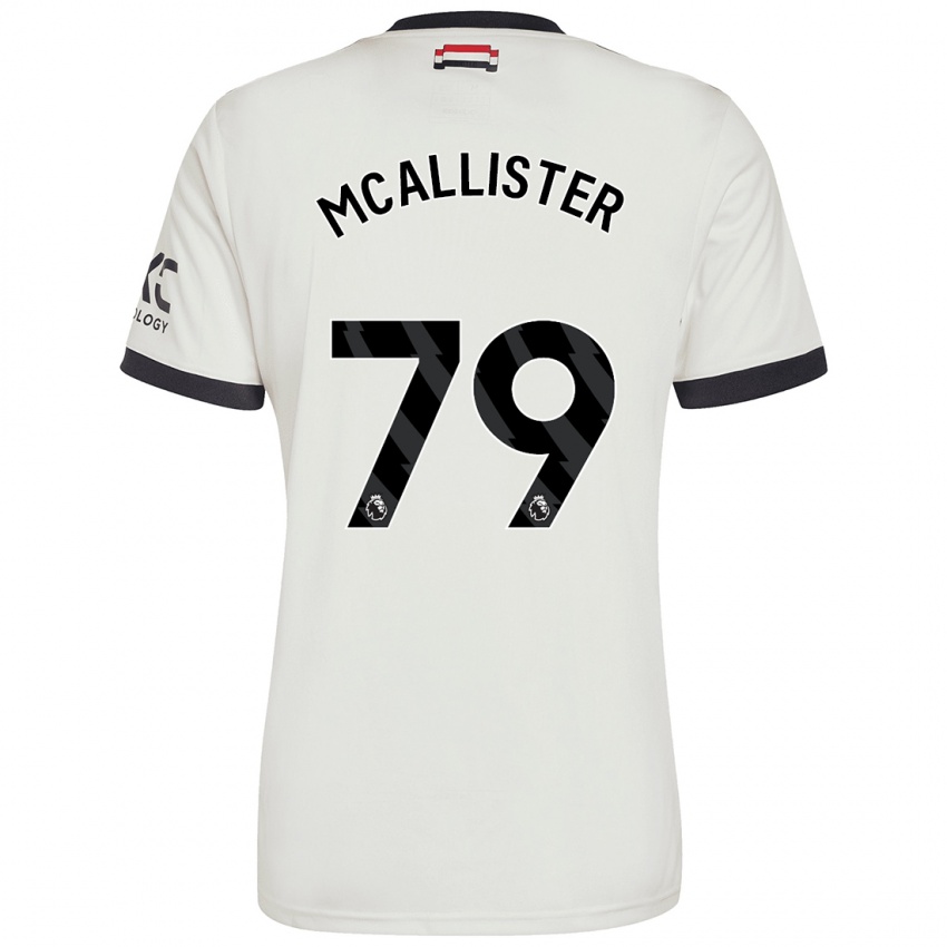 Kinder Finley Mcallister #79 Cremeweiß Ausweichtrikot Trikot 2024/25 T-Shirt