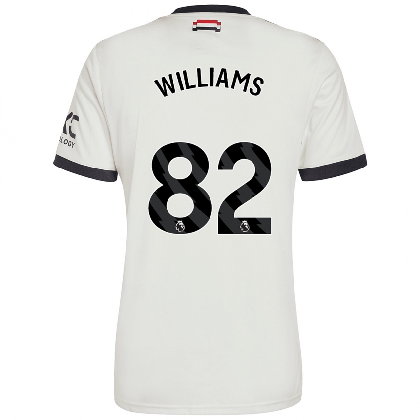 Kinder Ethan Williams #82 Cremeweiß Ausweichtrikot Trikot 2024/25 T-Shirt