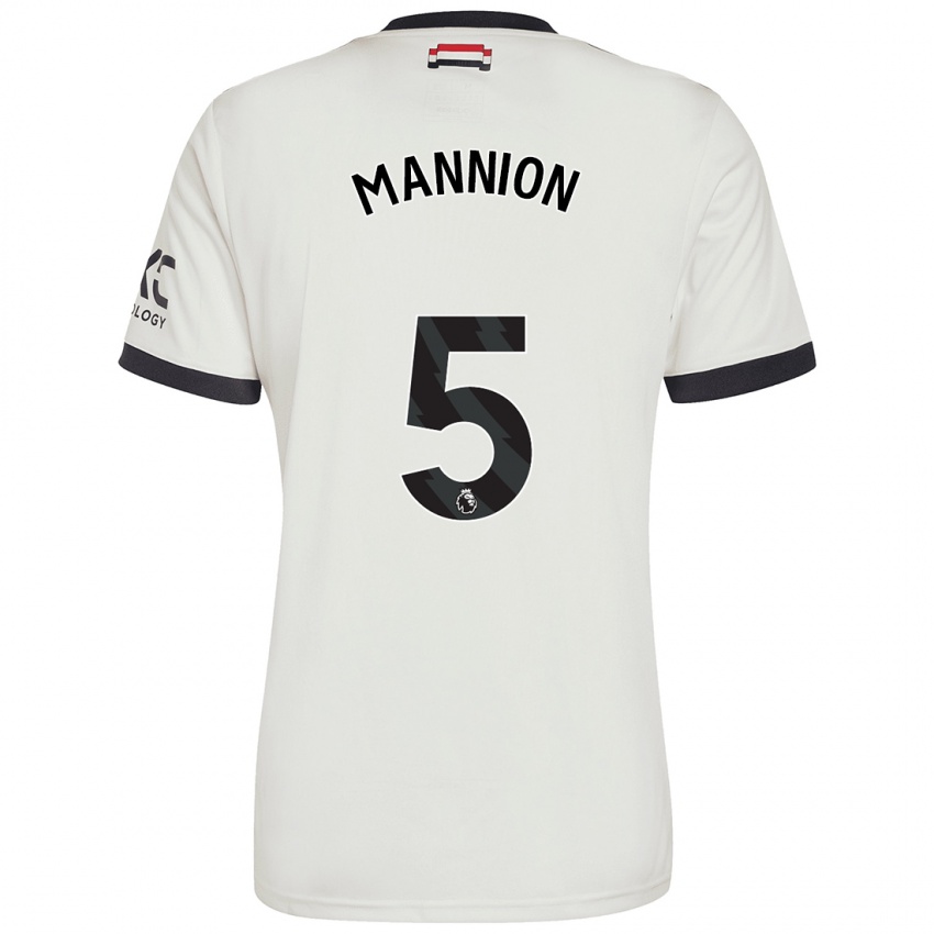 Kinder Aoife Mannion #5 Cremeweiß Ausweichtrikot Trikot 2024/25 T-Shirt