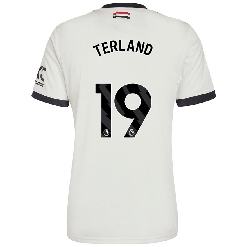 Kinder Elisabeth Terland #19 Cremeweiß Ausweichtrikot Trikot 2024/25 T-Shirt