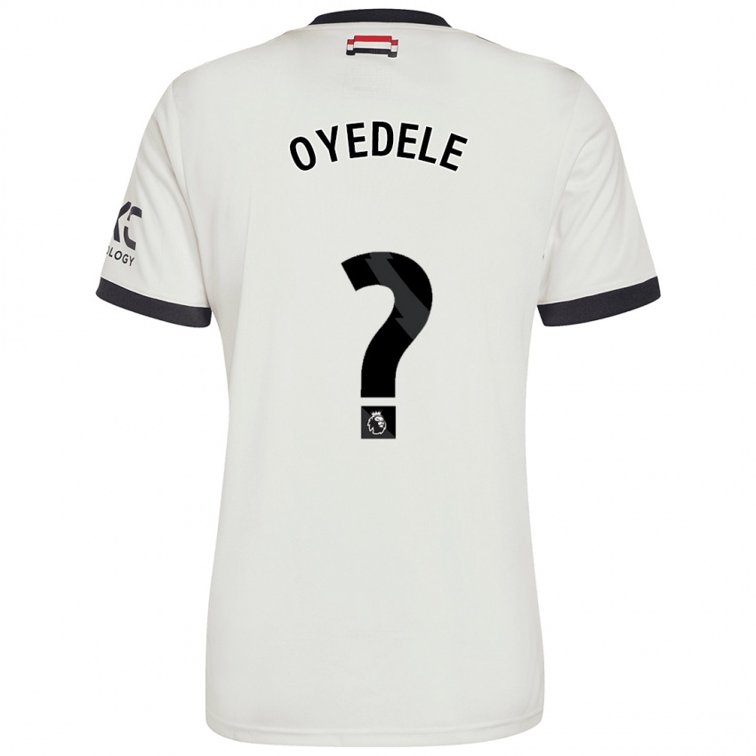 Kinder Maxi Oyedele #0 Cremeweiß Ausweichtrikot Trikot 2024/25 T-Shirt