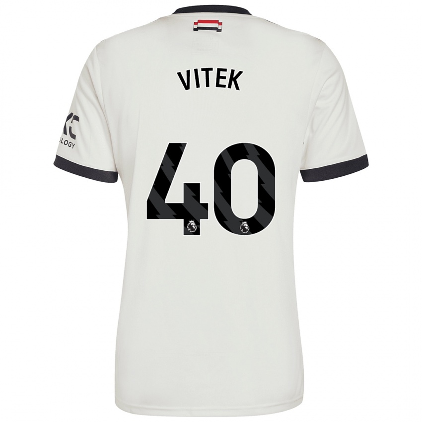 Kinder Radek Vitek #40 Cremeweiß Ausweichtrikot Trikot 2024/25 T-Shirt