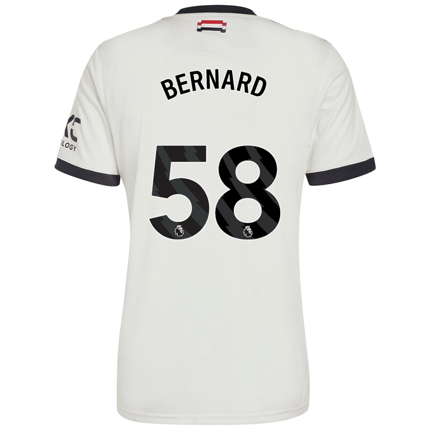 Kinder Bernard #58 Cremeweiß Ausweichtrikot Trikot 2024/25 T-Shirt