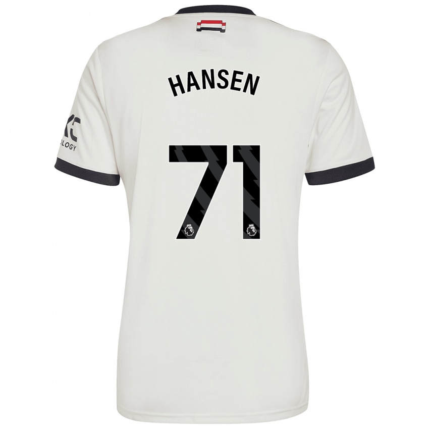 Kinder Isak Hansen-Aaroen #71 Cremeweiß Ausweichtrikot Trikot 2024/25 T-Shirt