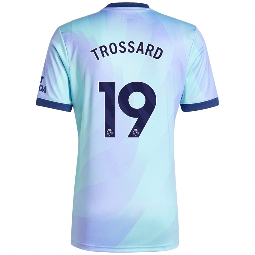 Kinder Leandro Trossard #19 Aquamarin Ausweichtrikot Trikot 2024/25 T-Shirt