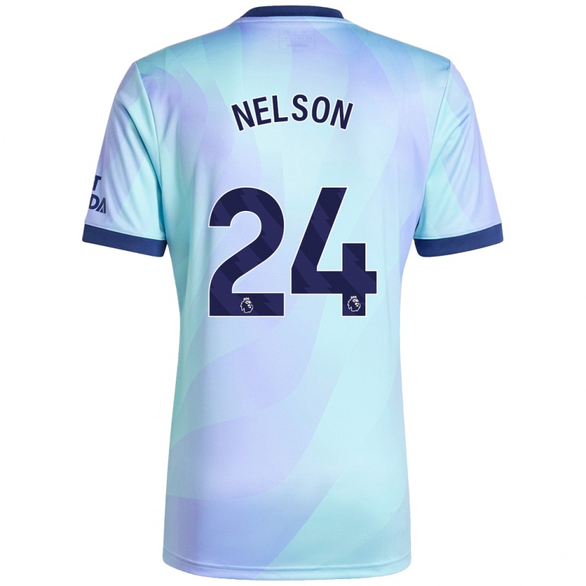 Kinder Reiss Nelson #24 Aquamarin Ausweichtrikot Trikot 2024/25 T-Shirt