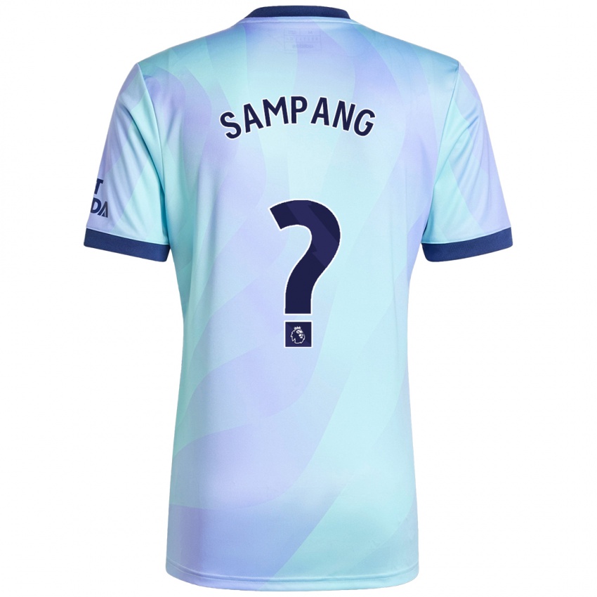 Kinder Saurap Sampang #0 Aquamarin Ausweichtrikot Trikot 2024/25 T-Shirt