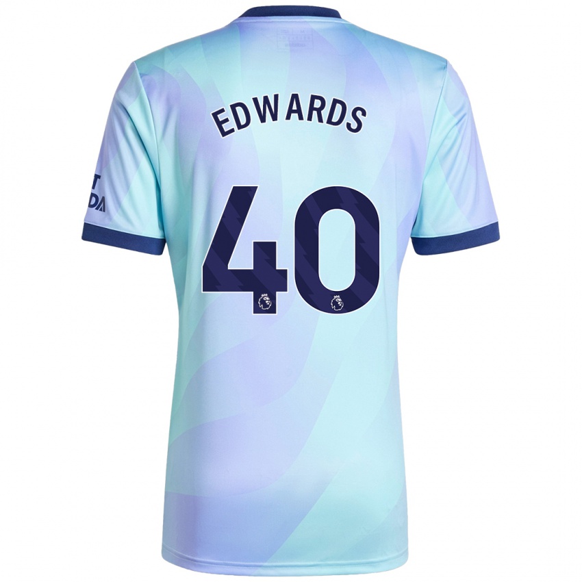 Kinder Khayon Edwards #40 Aquamarin Ausweichtrikot Trikot 2024/25 T-Shirt