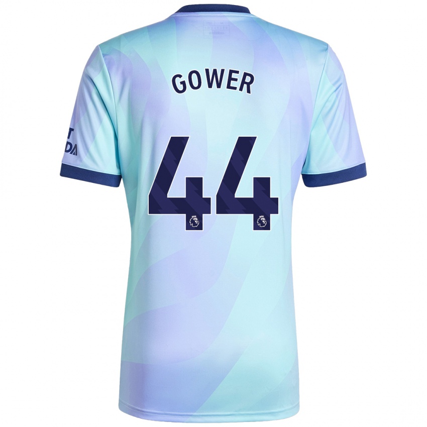 Kinder Jimi Gower #44 Aquamarin Ausweichtrikot Trikot 2024/25 T-Shirt