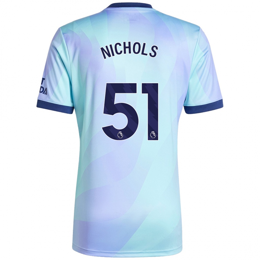 Kinder Josh Nichols #51 Aquamarin Ausweichtrikot Trikot 2024/25 T-Shirt