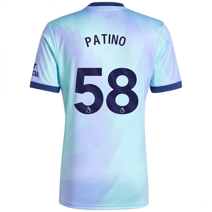 Kinder Charlie Patino #58 Aquamarin Ausweichtrikot Trikot 2024/25 T-Shirt