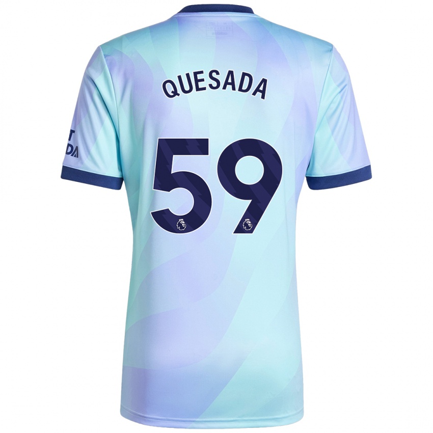 Kinder Elián Quesada #59 Aquamarin Ausweichtrikot Trikot 2024/25 T-Shirt