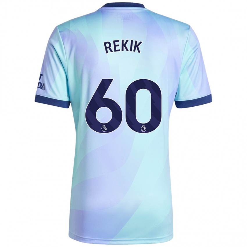 Kinder Omar Rekik #60 Aquamarin Ausweichtrikot Trikot 2024/25 T-Shirt